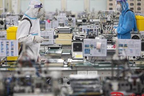 Hình ảnh về sự chuẩn bị khôi phục sản xuất tại KCN Quang Châu, Bắc Giang