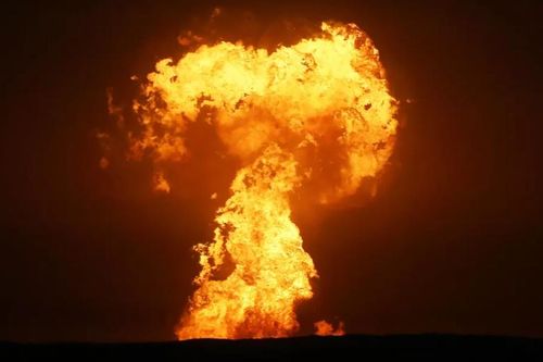 Nổ mỏ gas gây rung chuyển biển Caspi