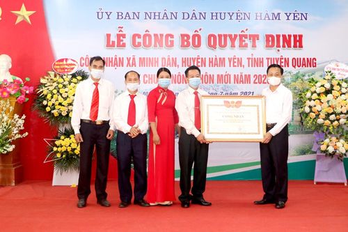 Xã Minh Dân, Phù Lưu đạt chuẩn nông thôn mới