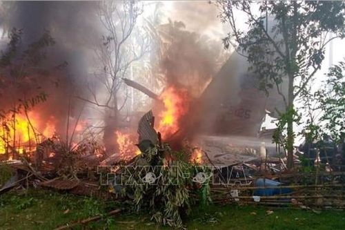 Điện chia buồn về việc máy bay của quân đội Philippines gặp nạn