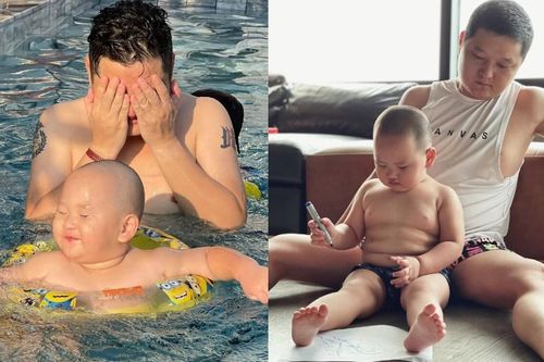 Con trai Trà My Idol đích thị là gen trội của bố, giống đến từng khoảnh khắc