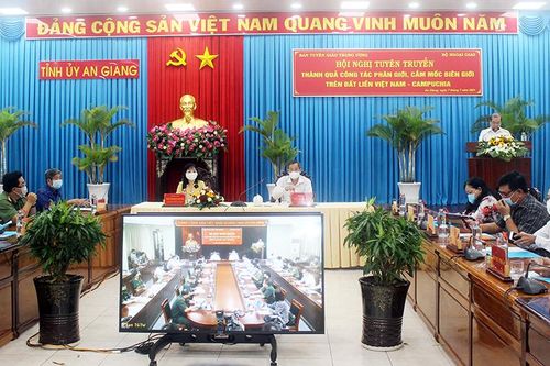 Công tác phân giới, cắm mốc biên giới trên đất liền giữa 2 nước Việt Nam – Campuchia đạt khoảng 84% khối lượng công việc