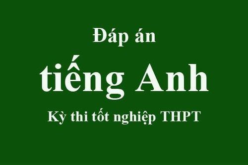 Đề thi và đáp án môn Tiếng Anh Kỳ thi Tốt nghiệp THPT 2021