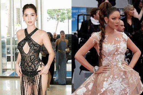 Những bộ váy của sao Việt 'gây bão' tại Cannes: Ngọc Trinh - Lý Nhã Kỳ đứng đầu nhưng style đối lập 100%