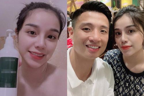 Bà xã Bùi Tiến Dũng lộ 'vai trần' quảng cáo sữa tắm, phản ứng của nam cầu thủ gây bất ngờ