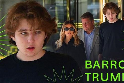 Tỷ năm mới lộ diện, Barron Trump 'đánh bùa choáng' netizen bởi chiều cao siêu khủng 2m