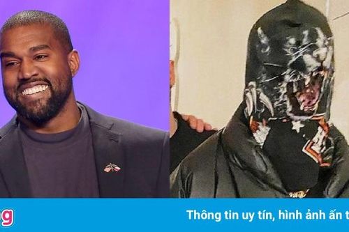 Kanye West trùm kín mặt khi tham gia show Balenciaga