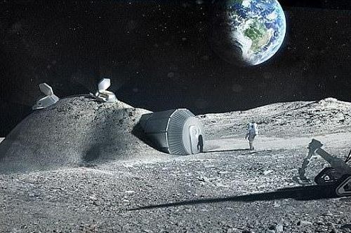Cận cảnh lấy núi lửa đã tắt làm nhà khi con người lên Mặt Trăng, Sao Hỏa năm 2030