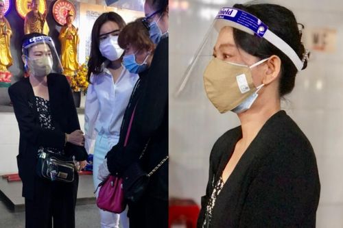 NSƯT Mỹ Uyên sụt sùi nước mắt tại tang lễ diễn viên Đức Long: 'Không muốn khóc nhưng chị thương em lắm'