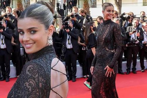 Thảm đỏ Cannes ngày 5: 'Bỏng mắt' với đầm ren xuyên thấu của 'thiên thần' Taylor Hill