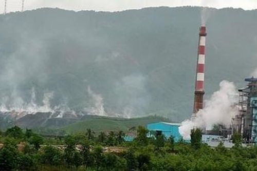 Nguyên nhân cháy ở bãi thải mỏ than Nông Sơn là do nội sinh sau cơn mưa