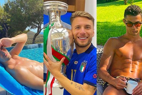 Muôn cách nghỉ xả hơi sau Euro 2020 của các siêu sao bóng đá