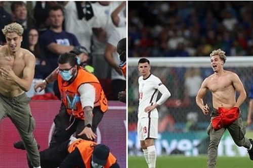 Cổ động viên nhào vào sân trong trận chung kết EURO 2020 là ai, anh ta có mục đích gì?