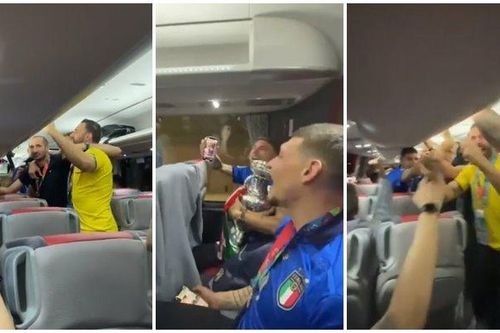 Nhà vô địch EURO hát vang 'Mùa hè Italia 90' trên xe bus