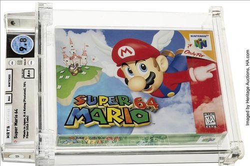 Băng video game Super Mario 64 được bán với giá kỷ lục 1,56 triệu USD