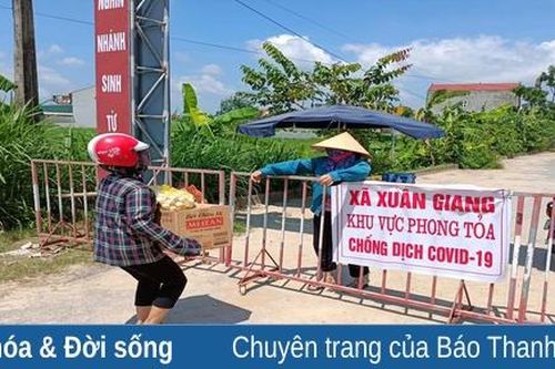 Nhịp sống nơi khu vực phong tỏa phòng, chống COVID-19 xã Xuân Giang