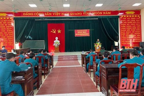 Ban CHQS Thị xã Nghi Sơn khai mạc huấn luyện dân quân biển năm 2021