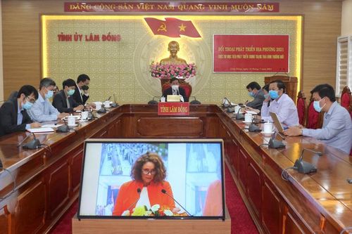 Bí thư Tỉnh ủy Lâm Đồng tham dự trực tuyến Diễn đàn Đối thoại phát triển địa phương