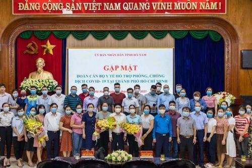40 'chiến sĩ áo trắng' của tỉnh Hà Nam lên đường hỗ trợ TP.HCM chống dịch