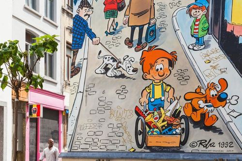 Độc đáo con đường truyện tranh tại thủ đô Brussels