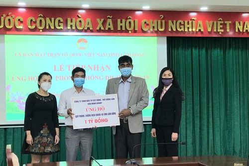 Văn Minh Group ủng hộ 1 tỷ đồng cho Quỹ Phòng chống Covid-19 tỉnh Lâm Đồng