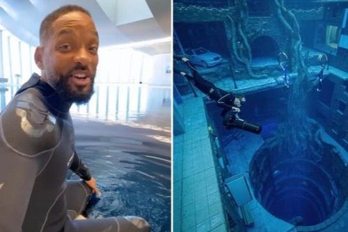 Will Smith khám phá hồ bơi sâu nhất thế giới ở Dubai