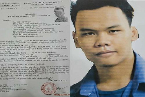 Công an TP Hồ Chí Minh truy nã tử tù trốn trại, hiện đang mắc Covid-19