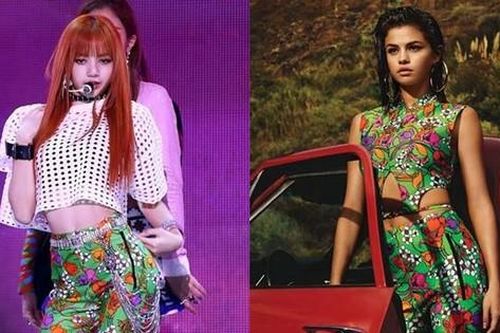 Lisa BLACKPINK nhiều lần mặc đụng hàng Selena Gomez, ai mặc đẹp hơn?