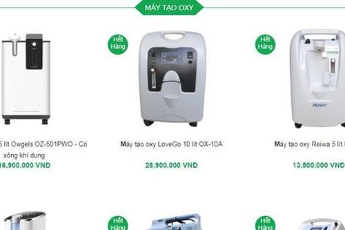 'Cháy hàng' máy tạo oxy ở TPHCM