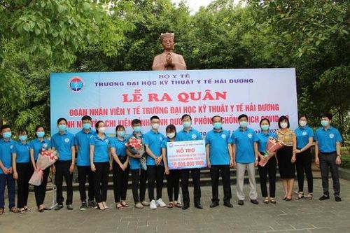 Trường Đại học Kỹ thuật Y tế Hải Dương tiếp tục xuất quân vào Bình Dương chống dịch