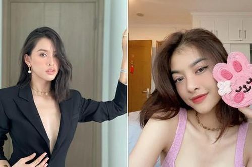 Tiểu Vy mặc váy xẻ sâu quyến rũ, Kiều Loan diện áo ba lỗ nóng bỏng