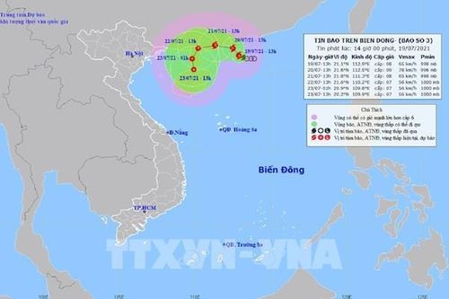 Bão số 3 gây mưa dông mạnh vùng biển từ Bình Thuận đến Cà Mau