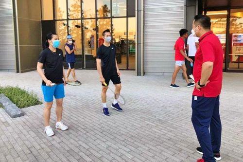 Đoàn thể thao Việt Nam tranh thủ tập luyện tại làng vận động viên Olympic