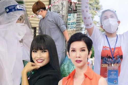 Phương Thanh, Khả Như làm tình nguyện viên, Xuân Lan, Đại Nghĩa cứu trợ thực phẩm mùa dịch