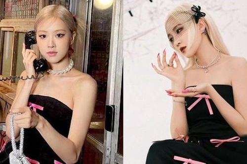 Hiếm hoi lắm Rosé mới bị lép vế khi đụng hàng chỉ bởi thân hình quá mức gầy gò