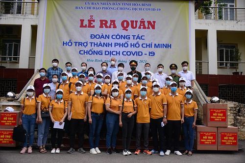 Hòa Bình ra quân hỗ trợ TP Hồ Chí Minh chống dịch
