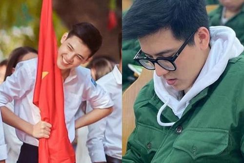 'Hot boy cầm cờ' năm nào giờ là sinh viên trường có tiếng