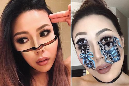 Nổi tiếng với lối trang điểm đánh lừa thị giác