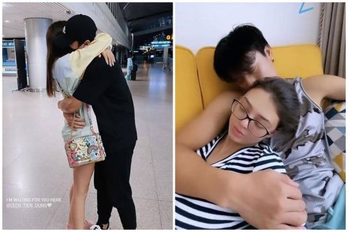Ôm bạn gái mẫu Tây giữa sân bay, Bùi Tiến Dũng khiến fan 'gato'