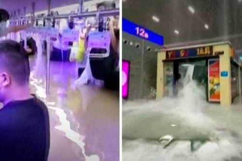 Tàu điện ngầm ngập trong nước lũ, hành khách nhắn tin dặn người nhà lo hậu sự