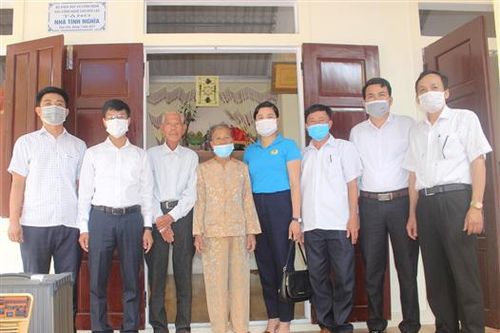 Khánh thành nhà tình nghĩa cho thương binh Nguyễn Võ