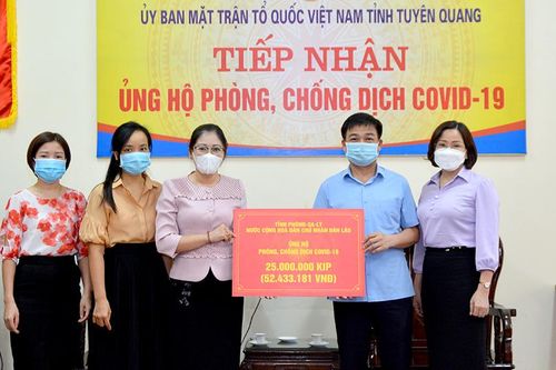 Tỉnh Phông-Sa-Lỳ ủng hộ 25 triệu kíp Lào phòng chống dịch Covid-19