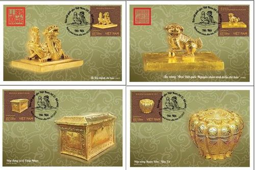 Phát hành bộ tem 'Bảo vật quốc gia Việt Nam: Đồ vàng'