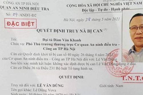 Khởi tố đối tượng giúp Lê Dũng Vova lẩn trốn