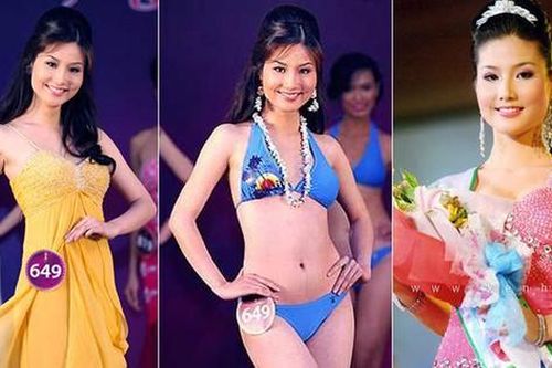 Trước khi thành minh tinh nổi tiếng, Diễm My 9X cũng từng chăm chỉ đi thi hoa hậu