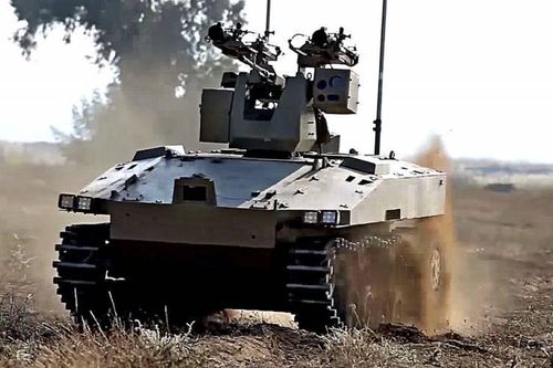 Lộ hình ảnh các chiến binh robot của Nga tiêu diệt lực lượng phản loạn Syria trên chiến trường