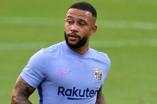 Depay ghi bàn trong trận ra mắt Barca