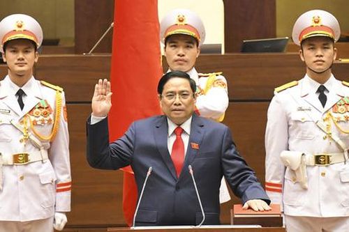 Video Thủ tướng Chính phủ Phạm Minh Chính tuyên thệ nhậm chức