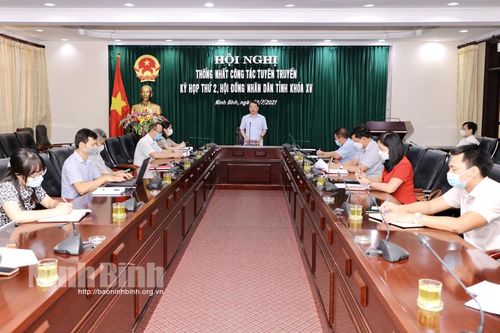 Thống nhất công tác tuyên truyền kỳ họp thứ 2, HĐND tỉnh khóa XV