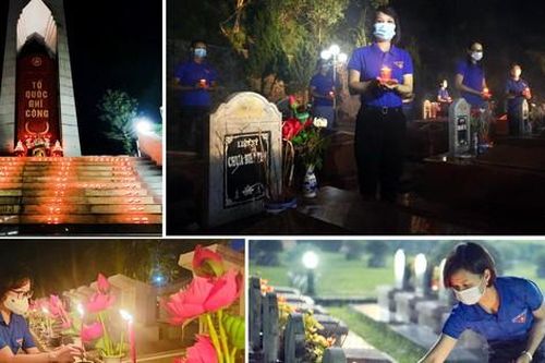 Lung linh ánh nến tri ân các Anh hùng liệt sỹ